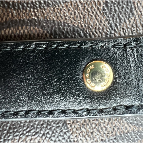 Coach Large Brown Signature Leather Tote Bag [E1966] - Picture 13 of 13